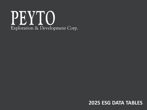 Thumbnail Peyto Exploration & Development ESG Report 2025