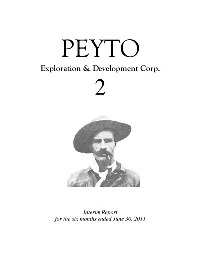 Miniature Peyto Exploration & Development Rapport trimestriel 2011-q2