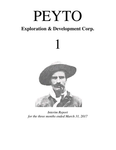 Thumbnail Peyto Exploration & Development Quarterly Report 2017-q1