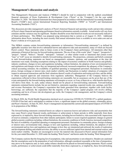 Thumbnail Peyto Exploration & Development Quarterly Report 2021-q2