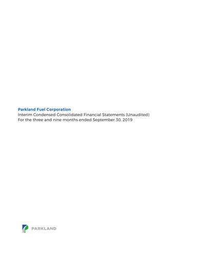 Thumbnail Parkland Corp Quarterly Report 2019-q3