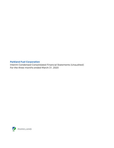 Thumbnail Parkland Corp Quarterly Report 2020-q1