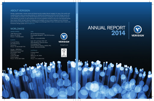 Miniature VeriSign Rapport annuel 2014