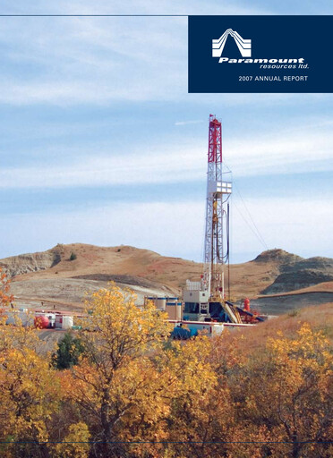 Thumbnail Paramount Resources Annual Report 2007