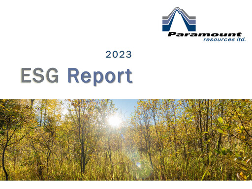 Thumbnail Paramount Resources ESG Report 2023