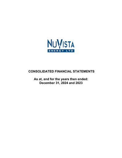 Thumbnail NuVista Energy Financial Statement 2024