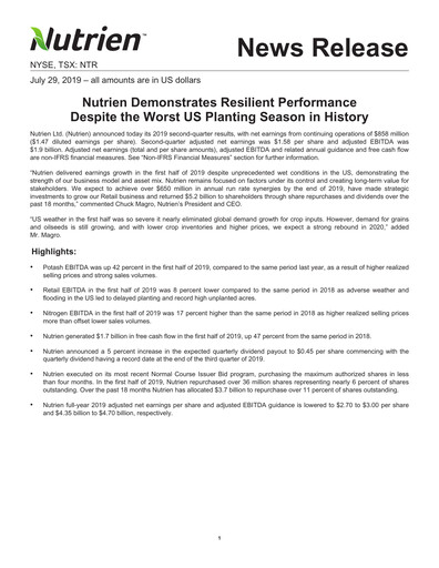 Thumbnail Nutrien Quarterly Report 2019-q2