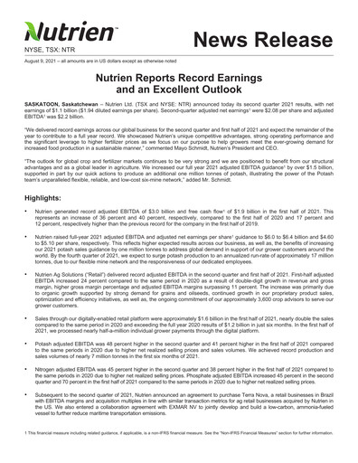Thumbnail Nutrien Quarterly Report 2021-q2