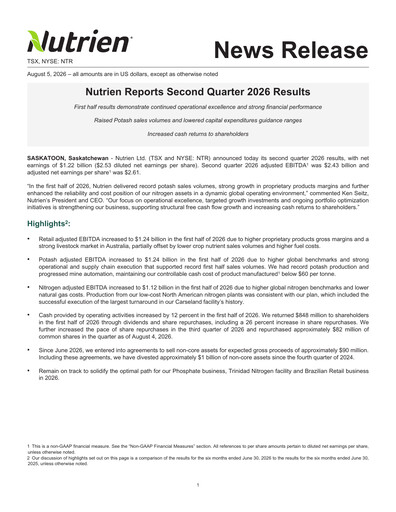 Thumbnail Nutrien Quarterly Report 2026-q2