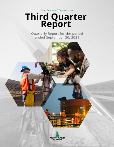 Miniature Northland Power
 Rapport trimestriel 2021-q3