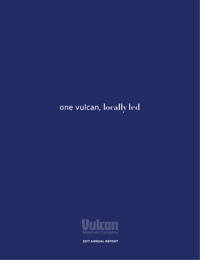 Vorschaubild Vulcan Materials Jahresbericht 2017