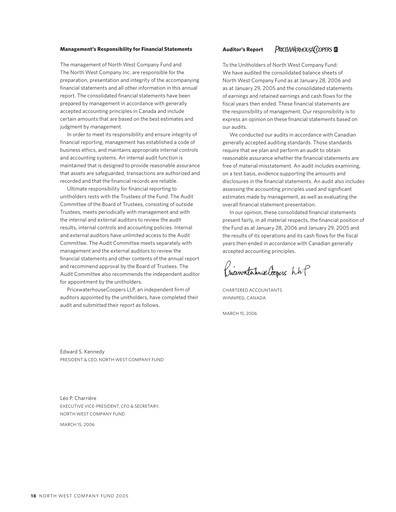 Miniature The North West Company Rapport annuel 2005