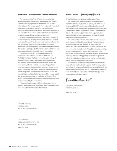 Miniature The North West Company Rapport annuel 2007