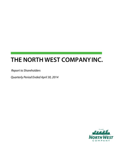 Thumbnail The North West Company Quarterly Report 2014-q1