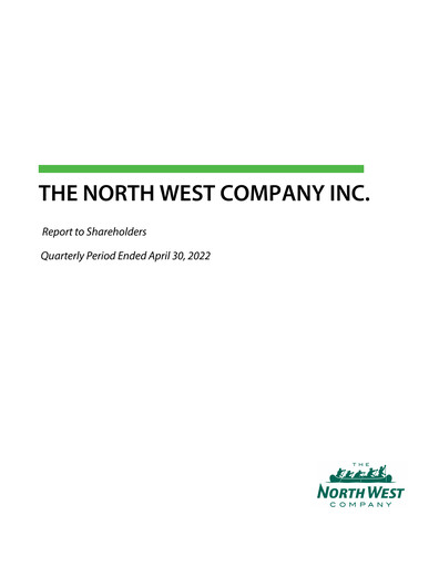 Thumbnail The North West Company Quarterly Report 2022-q1