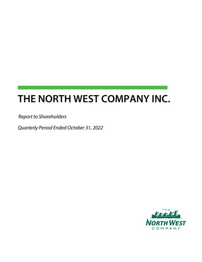 Thumbnail The North West Company Quarterly Report 2022-q3
