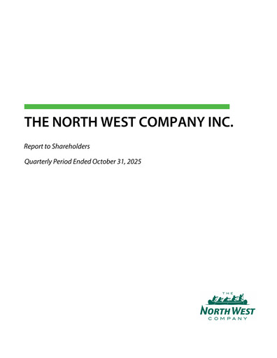 Miniature The North West Company Rapport trimestriel 2025-q3