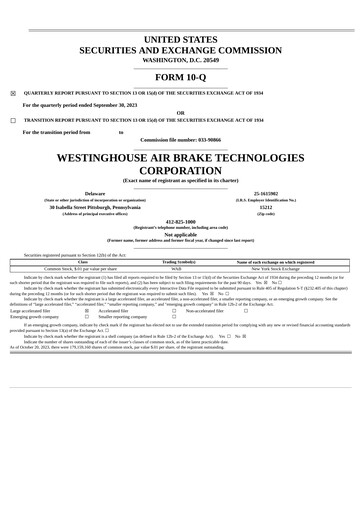 Thumbnail Wabtec Quarterly Report 2023-q3