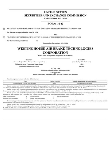Thumbnail Wabtec Quarterly Report 2026-q2