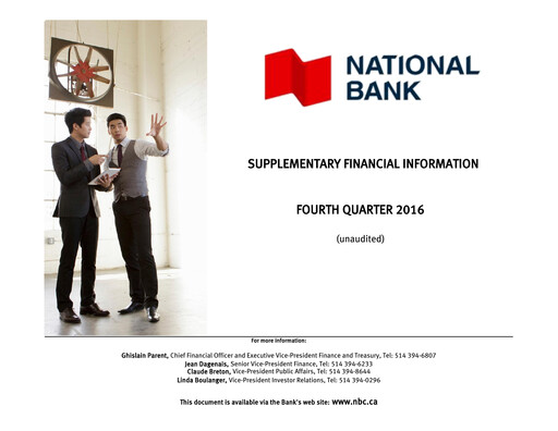Thumbnail National Bank of Canada
 Financial Statement 2016