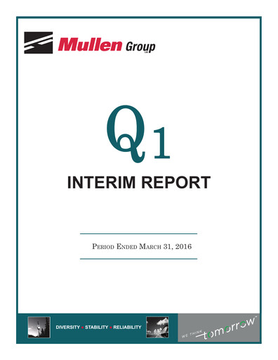 Vorschaubild Mullen Group Quartalsbericht 2016-q1