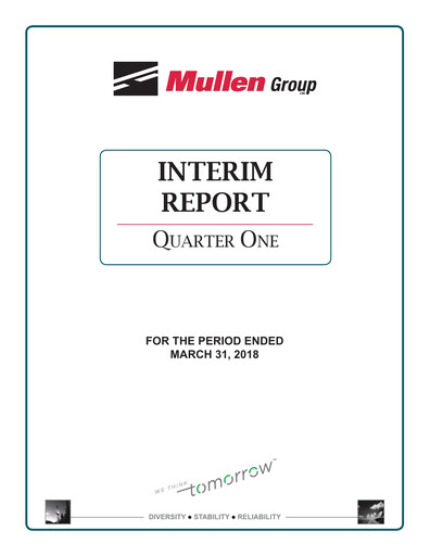 Vorschaubild Mullen Group Quartalsbericht 2018-q1