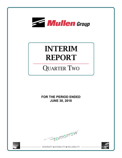 Vorschaubild Mullen Group Quartalsbericht 2018-q2