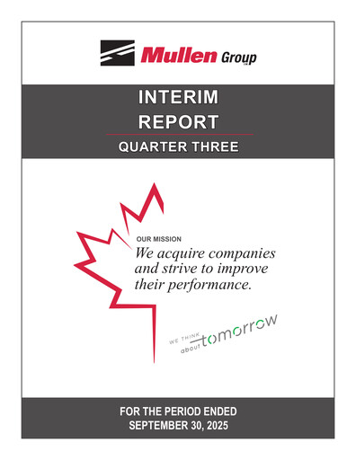 Thumbnail Mullen Group Quarterly Report 2025-q3