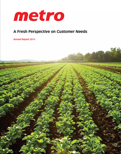 Thumbnail Metro Annual Report 2011