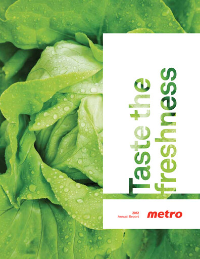 Thumbnail Metro Annual Report 2012