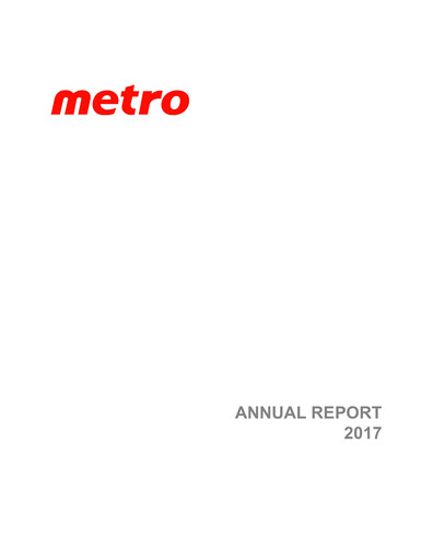Thumbnail Metro Annual Report 2017