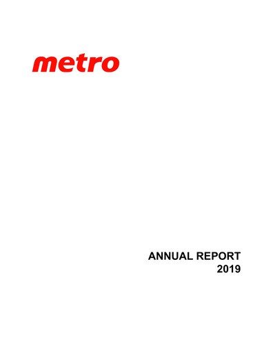 Thumbnail Metro Annual Report 2019