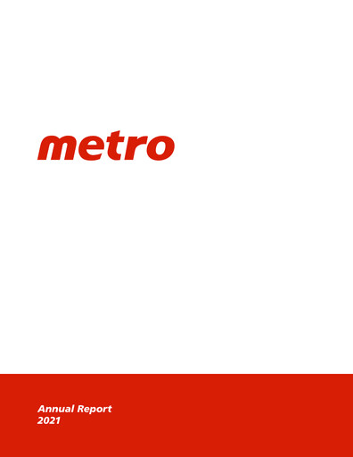 Thumbnail Metro Annual Report 2021