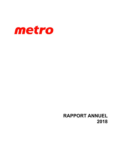 Vorschaubild Metro Jahresbericht 2018