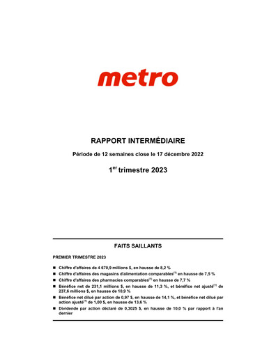 Vorschaubild Metro Quartalsbericht 2023-q1