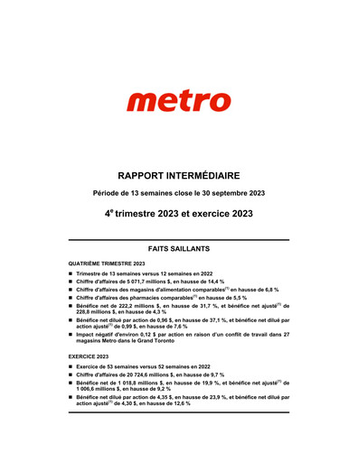 Vorschaubild Metro Quartalsbericht 2023-q4