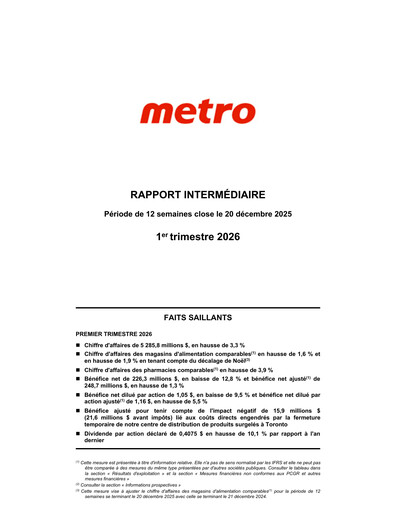 Vorschaubild Metro Quartalsbericht 2026-q1