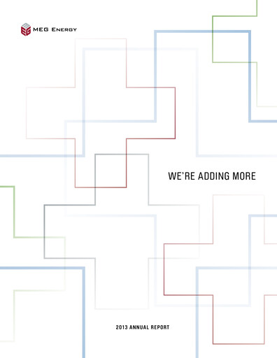 Thumbnail MEG Energy Annual Report 2013