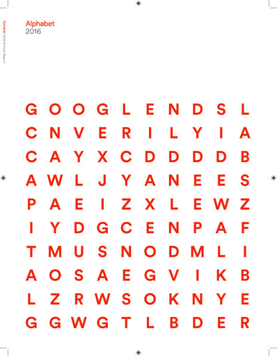 Thumbnail Alphabet (Google) Annual Report 2016