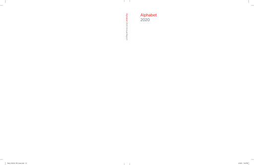 Thumbnail Alphabet (Google) Annual Report 2020