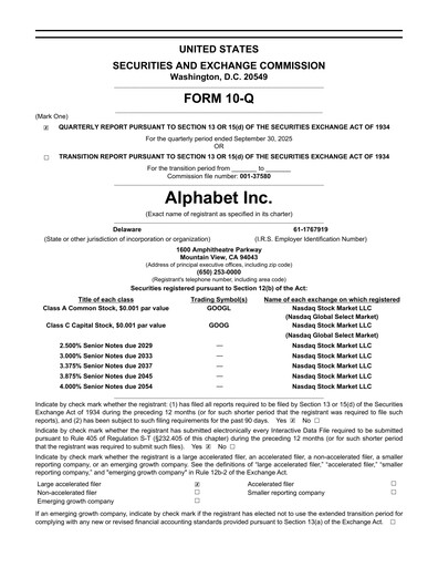 Thumbnail Alphabet (Google) Quarterly Report 2025-q3