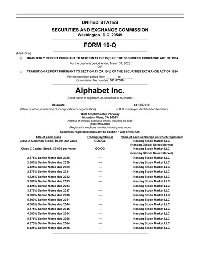 Thumbnail Alphabet (Google) Quarterly Report 2026-q1