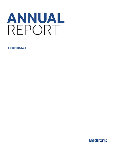 Thumbnail Medtronic Annual Report 2018