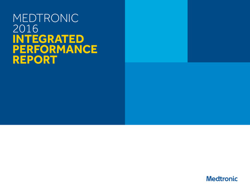 Thumbnail Medtronic Sustainability Report 2016