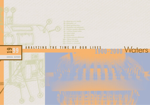 Miniature Waters Corporation Rapport annuel 1999