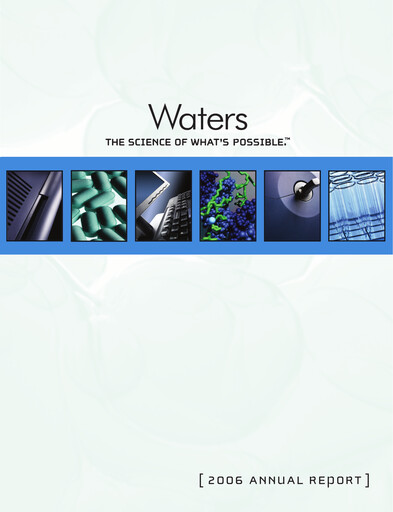 Thumbnail Waters Corporation Annual Report 2006