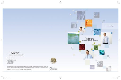 Thumbnail Waters Corporation Annual Report 2008