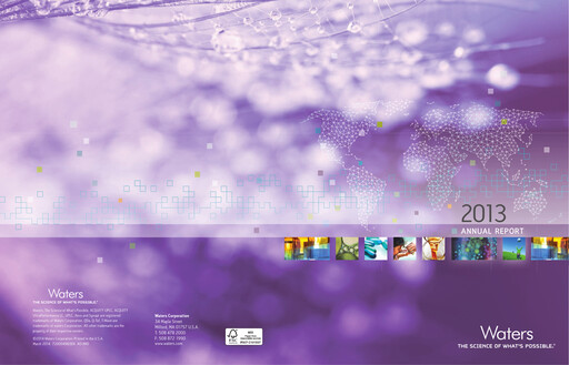 Thumbnail Waters Corporation Annual Report 2013