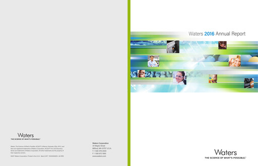 Thumbnail Waters Corporation Annual Report 2016