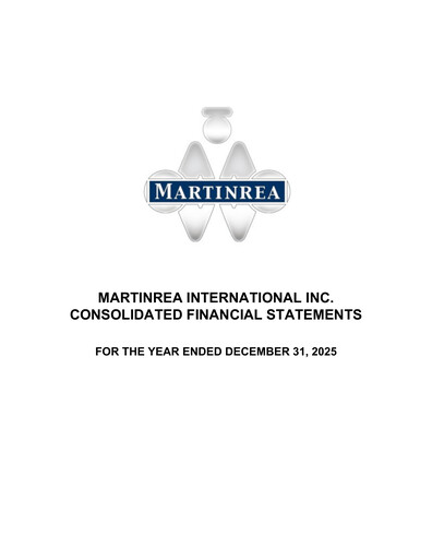 Thumbnail Martinrea International Financial Statement 2025